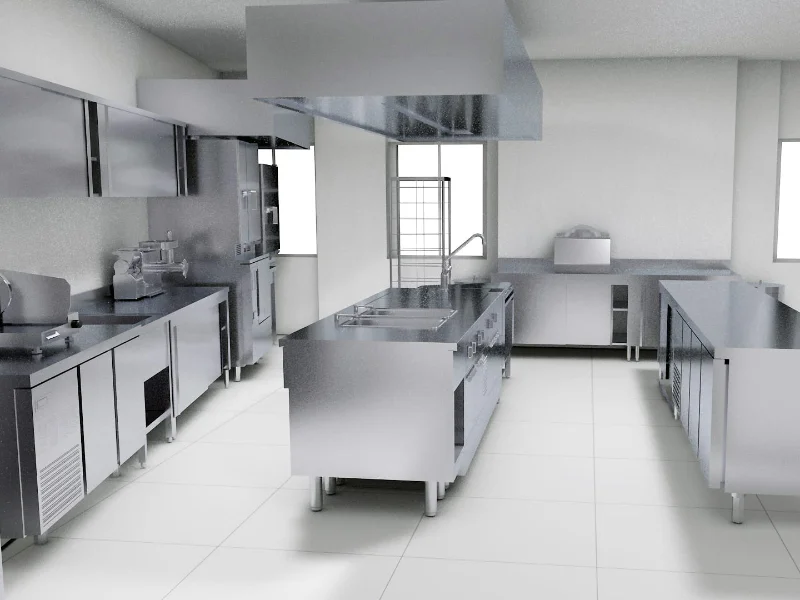 progetto-area-di-lavoro-e-banchi-per-cucina-mensa-dipendenti